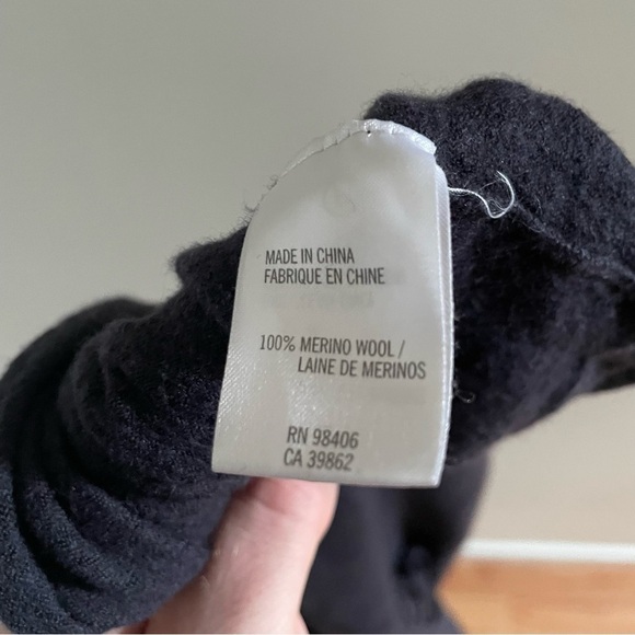 Theory Navy Merino Wool Balsomo Nouvelle Mini Sweater Dress 70671722 EUC Size S - Picture 9 of 10